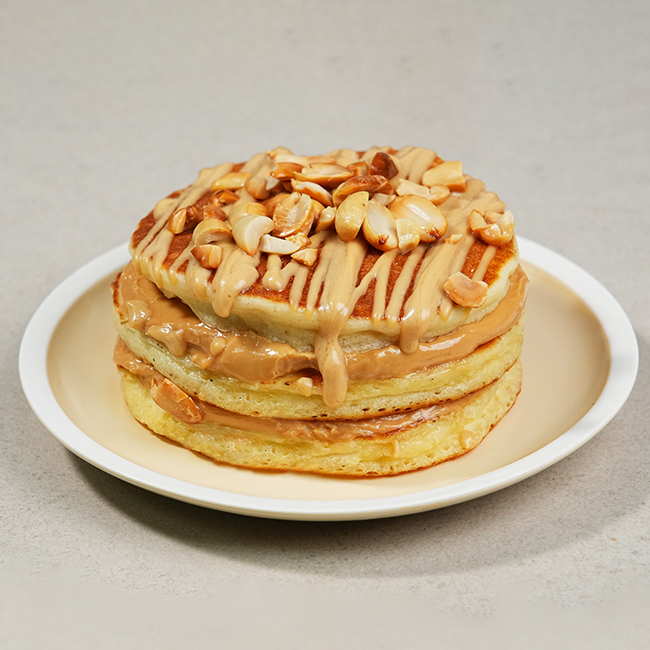 Peanut Butter Mini Pancake Sandwich